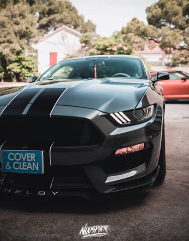 Protection carrosserie en traitement céramique garanti 5 ans sur Mustang shelby GT350 sur Nimes